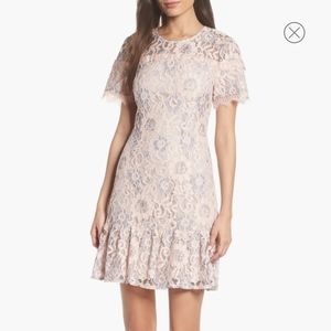 NWT Charles Henry Pink Lace Dress